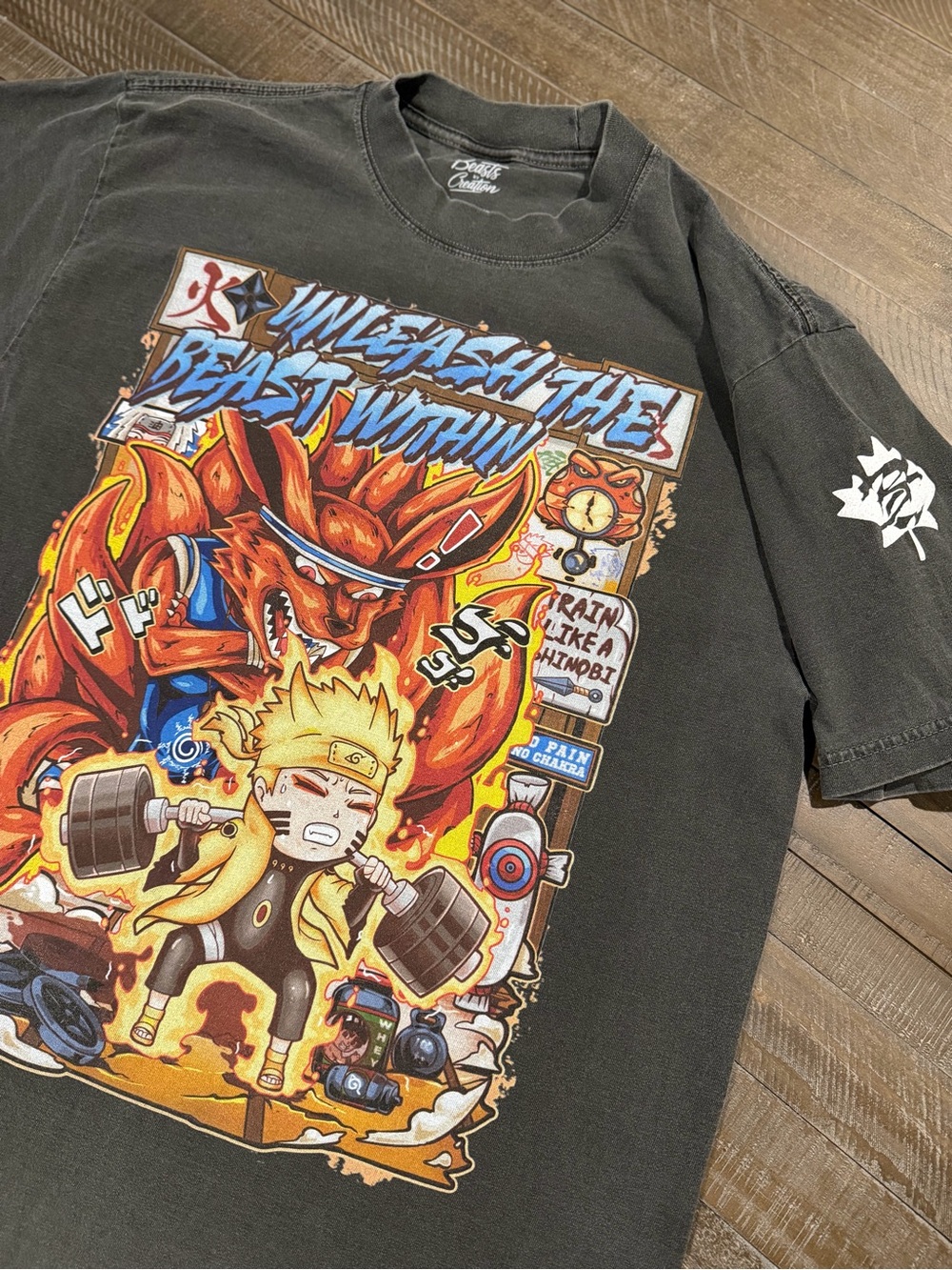 Beasts by Creation Naruto Graphic T-Shirt – Size Large